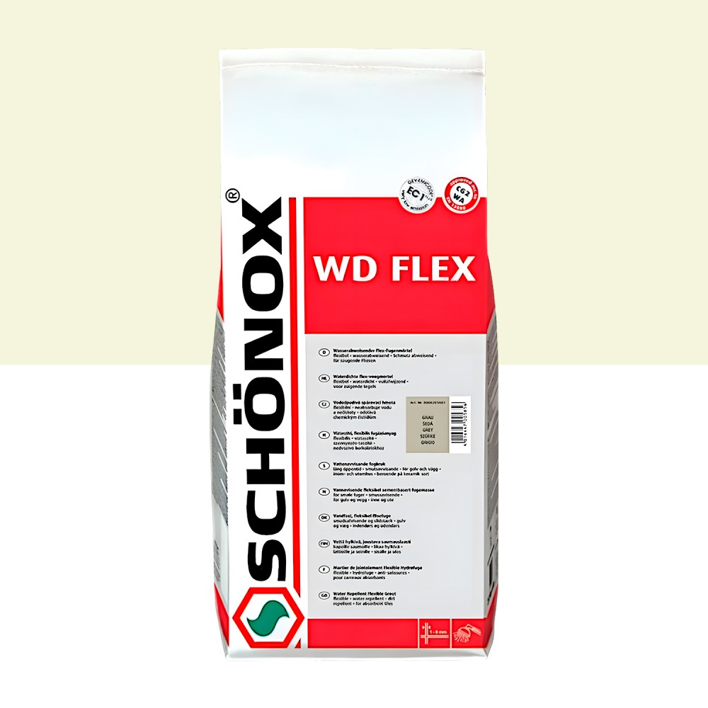 Затирка цементна еластична, Бежева SCHÖNOX WD Flex / 4x5 kg (582562)