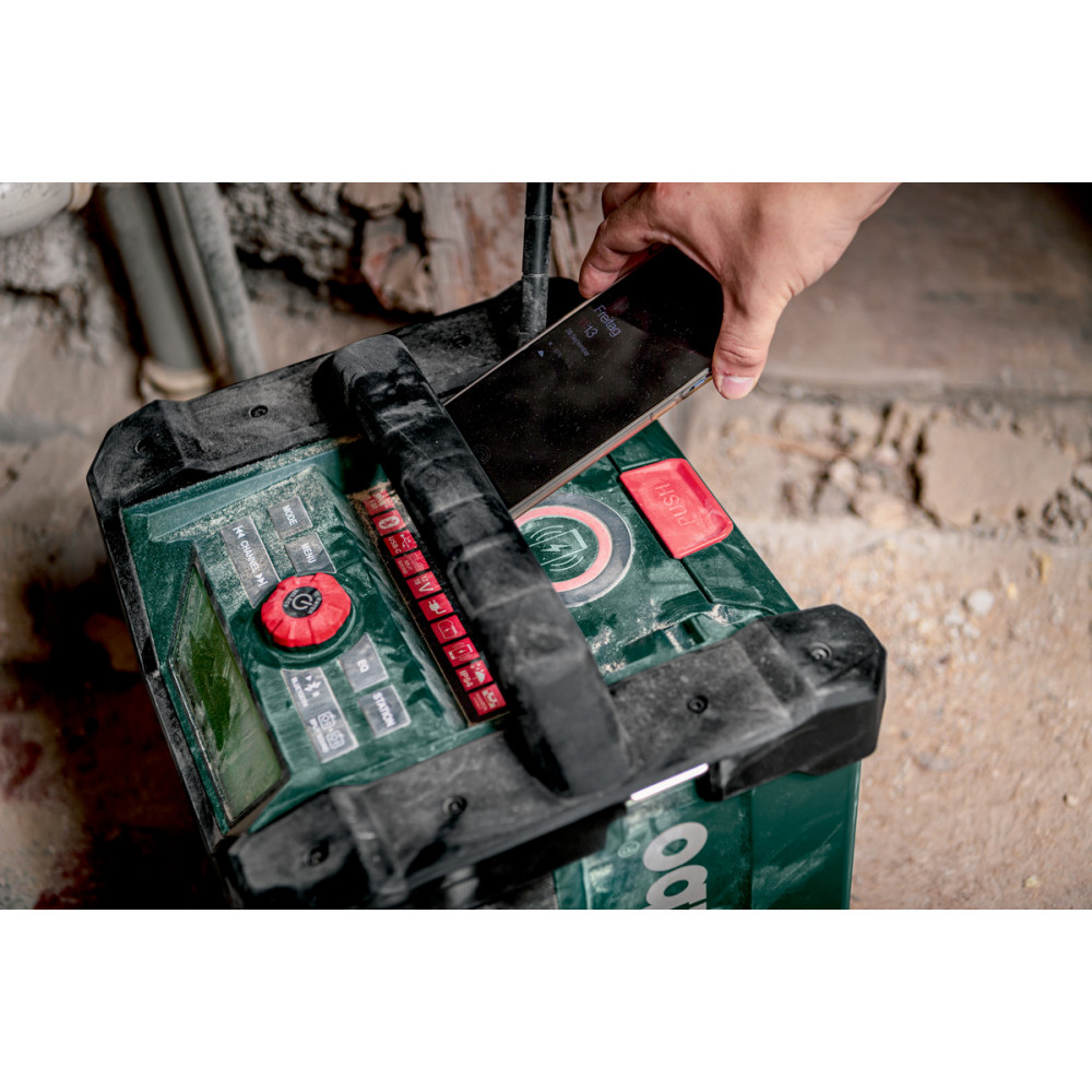 Акумуляторний радіоприймач для будівельного майданчика Metabo RC 12-18 32W BT DAB+ (600779850)