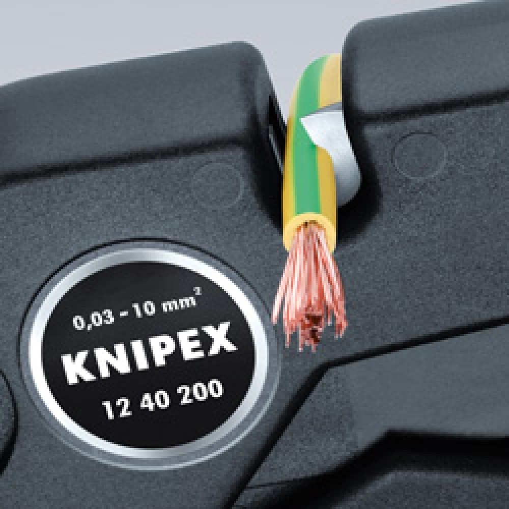 Стрипер Knipex самоналагоджувальний до 10,0 мм² (12 40 200)