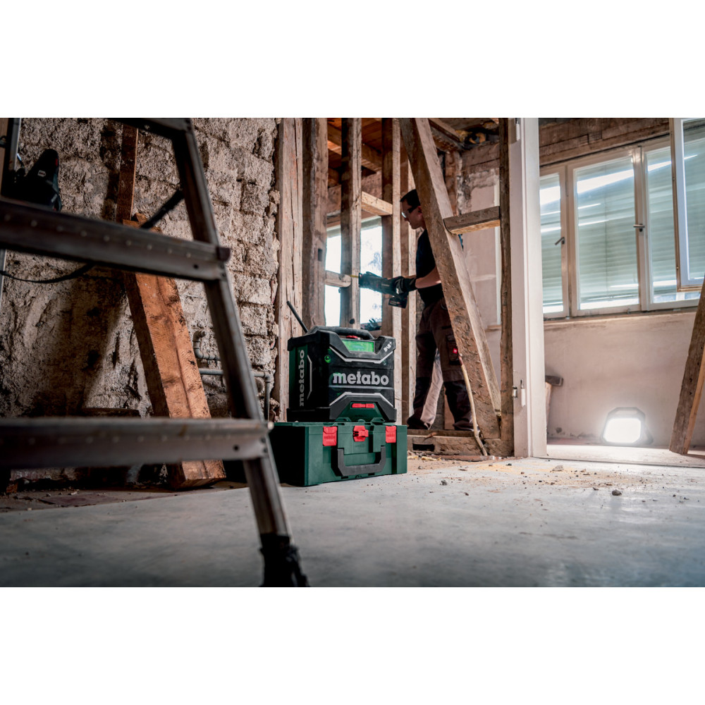 Акумуляторний радіоприймач для будівельного майданчика Metabo RC 12-18 32W BT DAB+ (600779850)