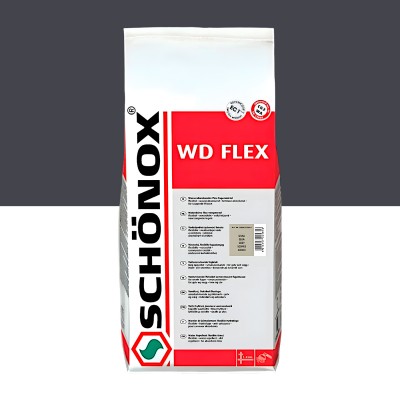 Затирка цементная еластичная, Антрацит SCHÖNOX WD Flex / 4x5 kg (582561)