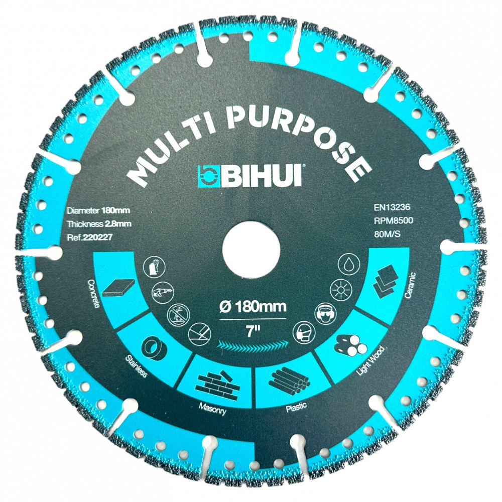 Диск діамантовий BIHUI MULTI PURPOSE 180x2,6x22,23 мм (DSBS180)