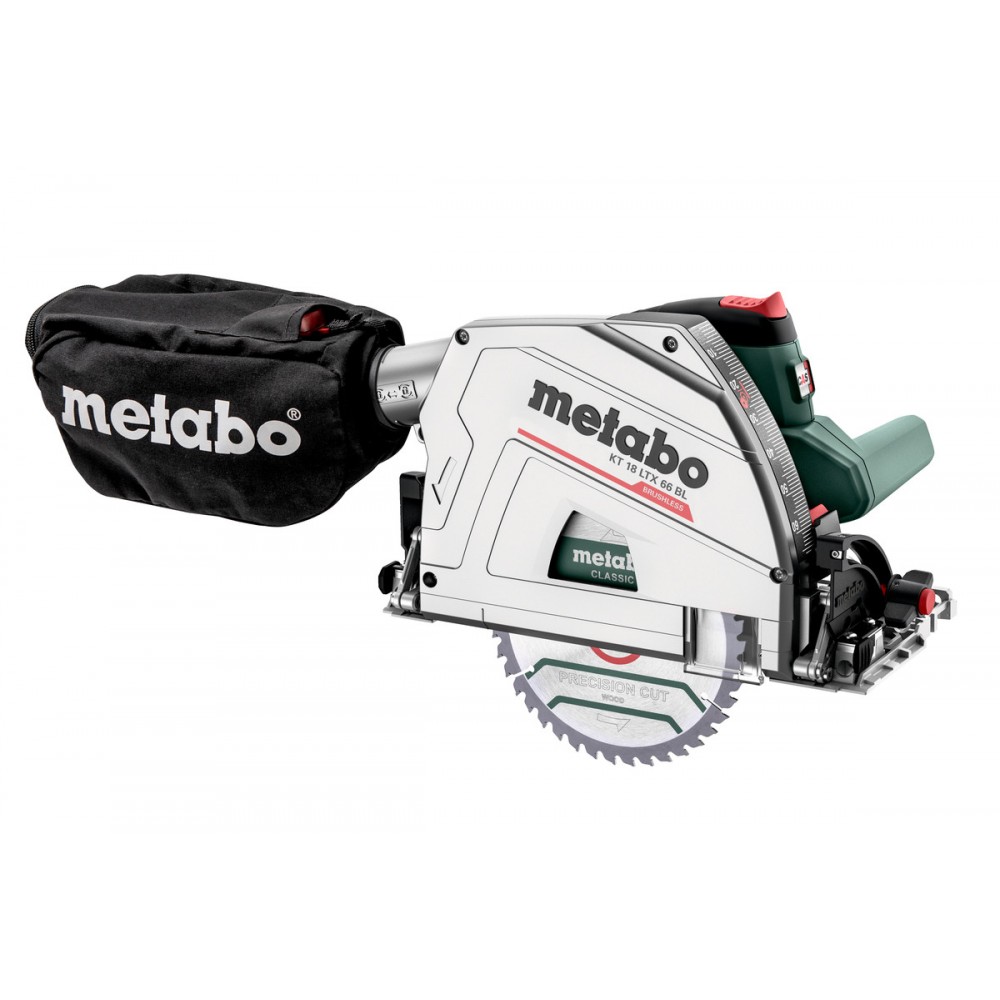 Акумуляторна занурювальна циркулярна пилка Metabo KT 18 LTX 66 BL Set (691172810)