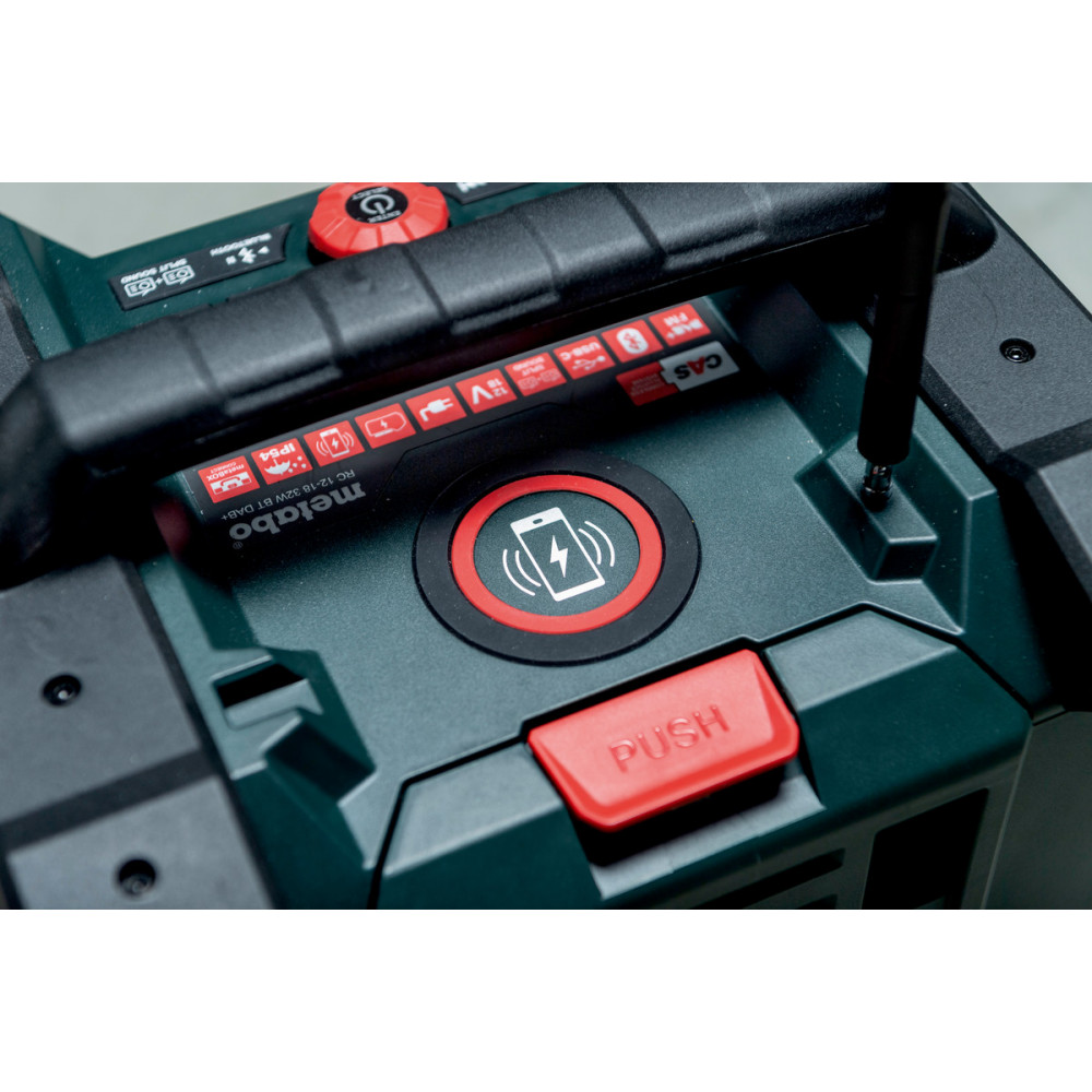 Акумуляторний радіоприймач для будівельного майданчика Metabo RC 12-18 32W BT DAB+ (600779850)