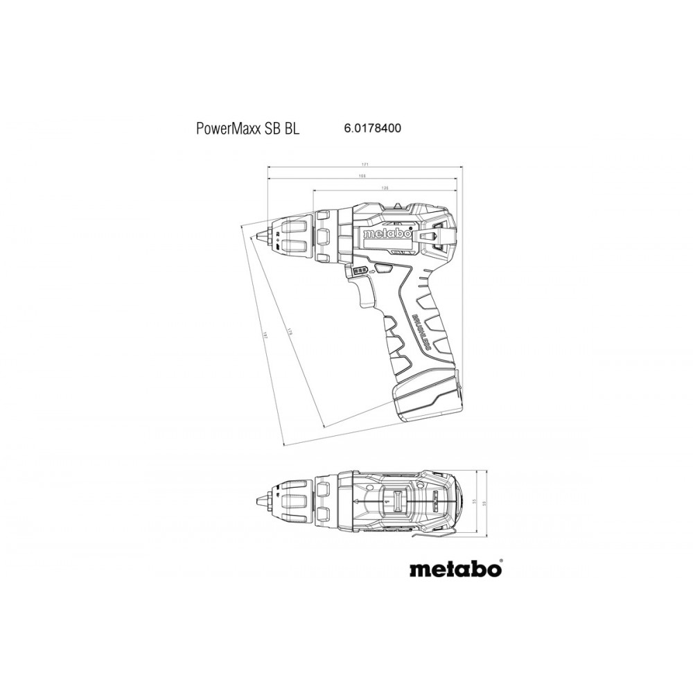 Акумуляторний ударний дриль Metabo PowerMaxx SB BL (601784500)