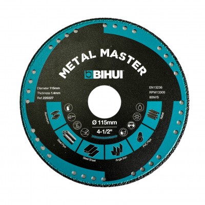 Диск алмазный BIHUI METAL MASTER 115x1,4x22,23 мм (DSBC115)