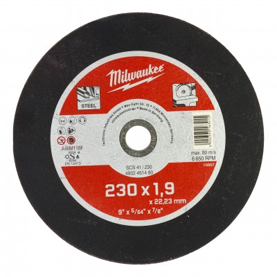 Отрезной диск MILWAUKEE по металлу SC 41 230х1,9x22,23 (4932451480)