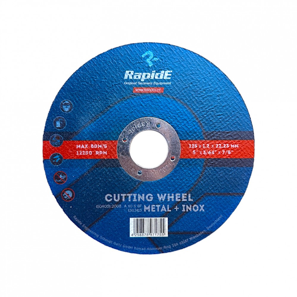 Диск по металу 125 мм Rapid Cutting Wheel (Metal + Inox) (20816)