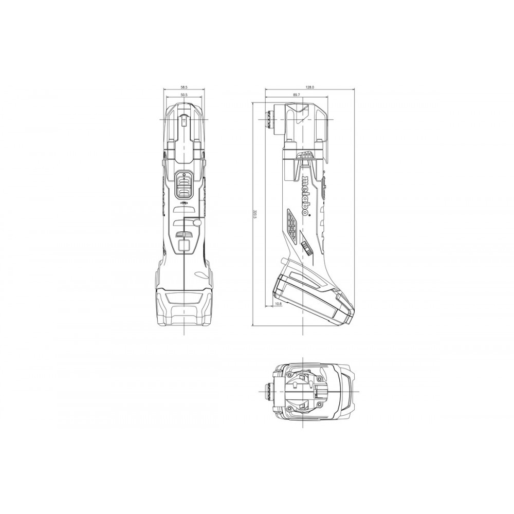 Акумуляторний універсальний різак Metabo MT 18 LTX Compact (613021510)