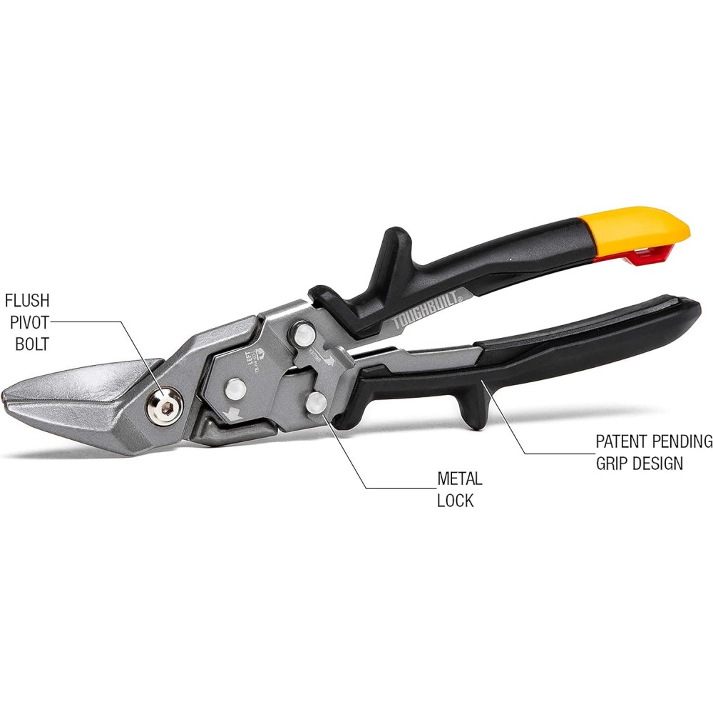 Набір ножиць по металу 3 шт TOUGHBUILT Aviation (TB-H4S3-60)