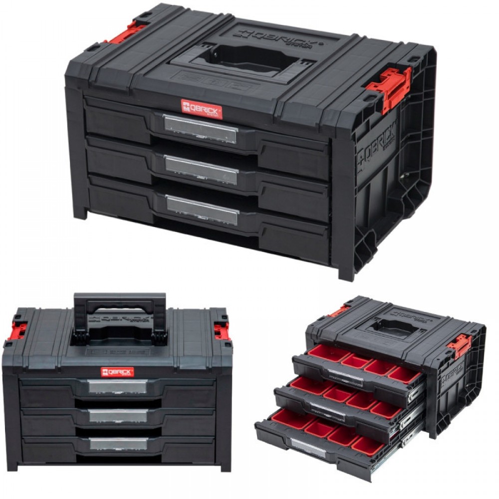 Ящик для інструментів Qbrick SYSTEM PRO DRAWER 3 TOOLBOX EXPERT 450x320x240 мм (SKRQPROD3ECZAPG003)