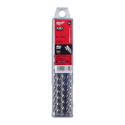 Бур SDS+ MX4 10x165 (10 шт) MILWAUKEE (4932352047)