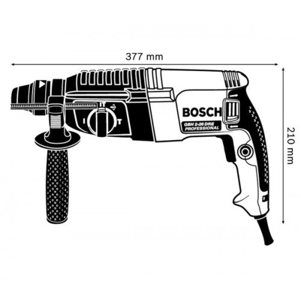 Перфоратор Bosch Professional GBH 2-26 DRE в кейсі (0611253708)