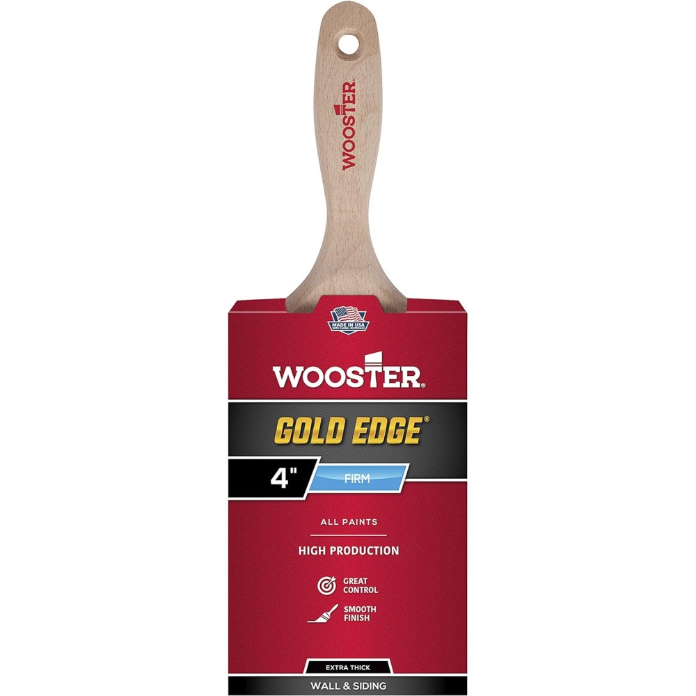 Професійний пензель для стін Wooster Gold Edge Wall, 10,16 см (5237-4)