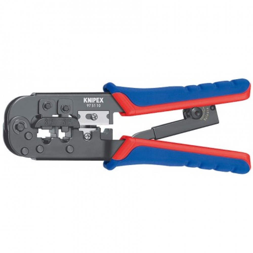 Инструмент для опрессовки Knipex (для штекеров типа Western), 190 мм (97 51 10 SB)