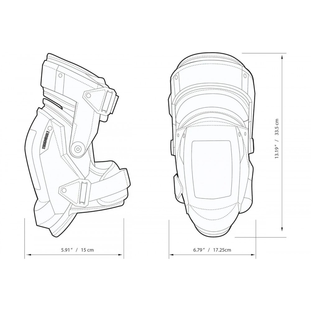 Наколінники ToughBuilt, що стабілізують, на піні (TB-KP-3)