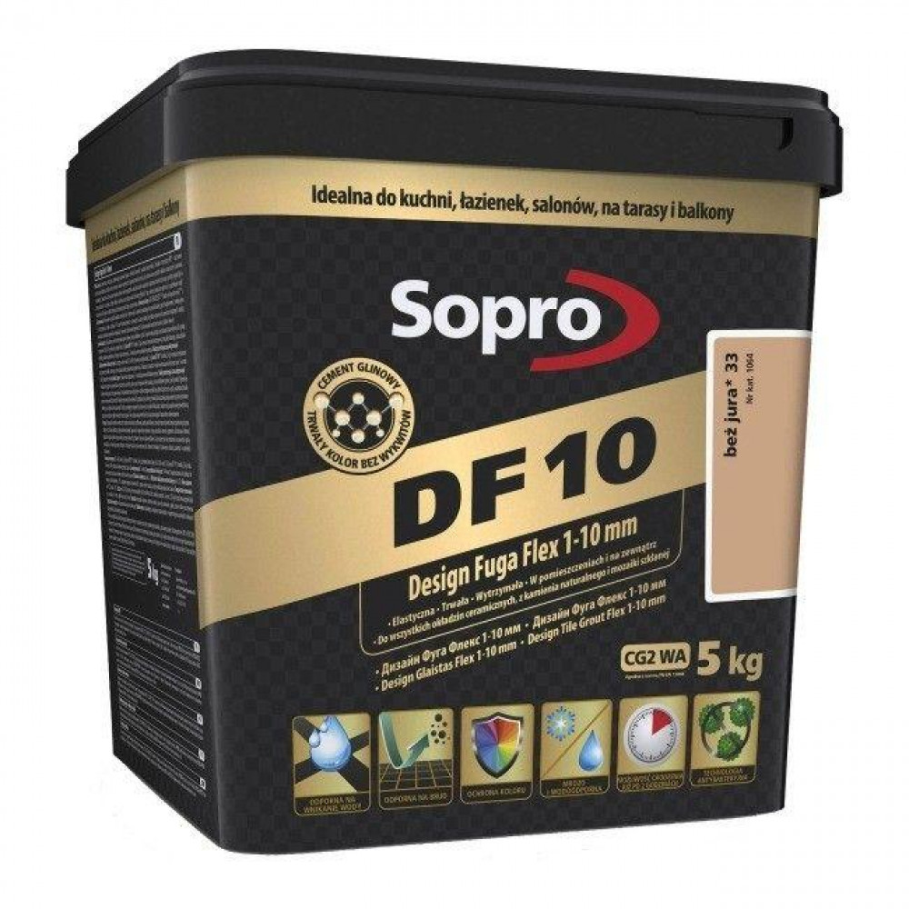 Затирка для швов Sopro DF 10 1064 беж юрский №33 (5 кг) (1064/5)