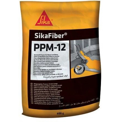 Фибра полипропиленовая для растворов и бетонов, 12 мм SikaFiber PPM-12 600 г (422928)