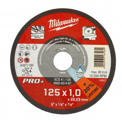 Відрізний диск MILWAUKEE по металу SC 41 125х1,0x22,23 (4932451487)