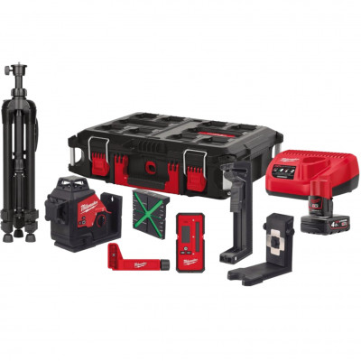 Нивелир лазерный 3D аккумуляторный MILWAUKEE, M12 3PLKIT-401P (4933478960)