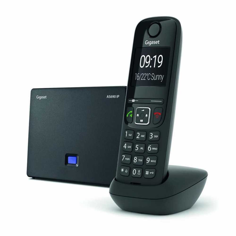 Радиотелефон DECT Gigaset AS690 IP Black (S30852H2813S301)