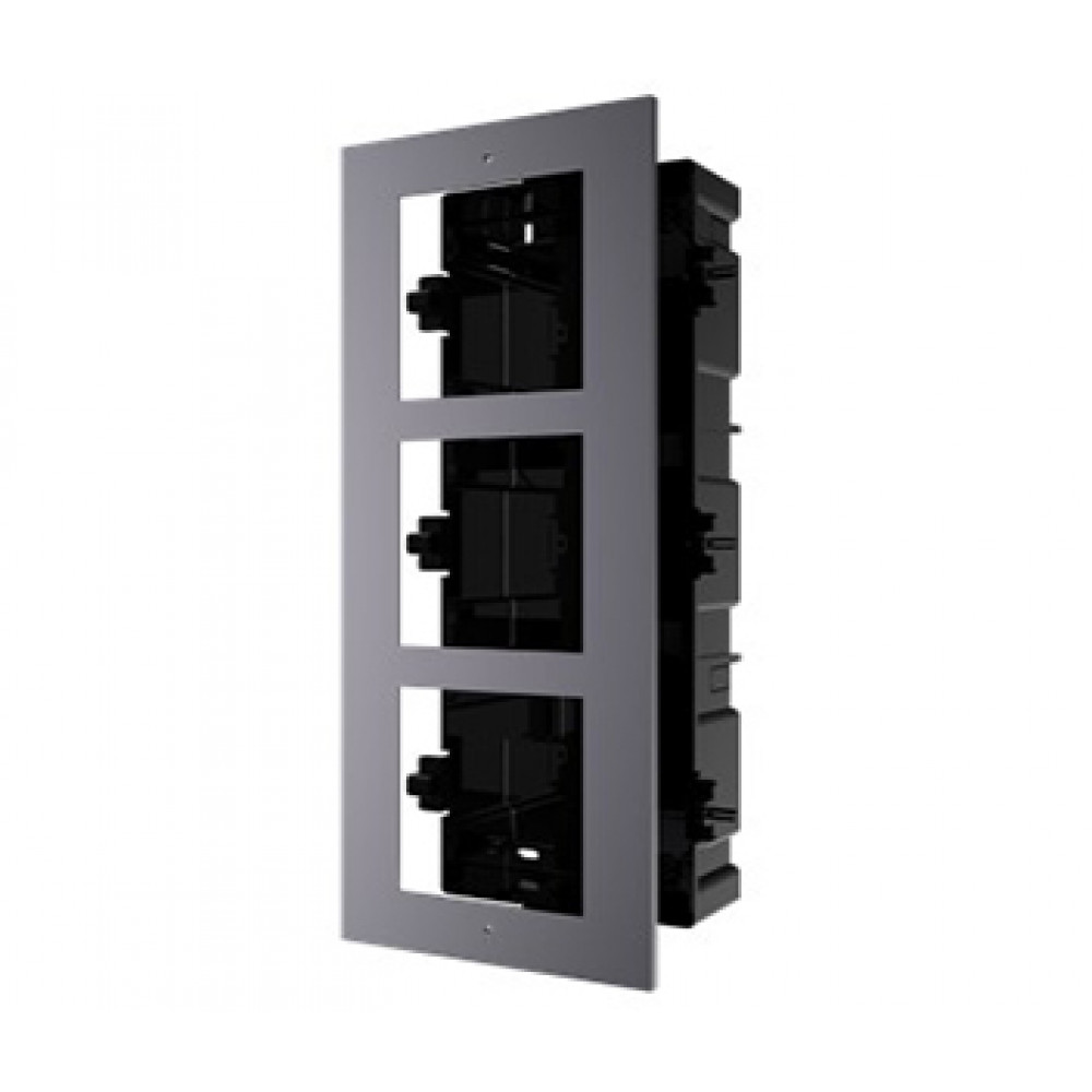 Врізна монтажна рамка на 3 модулі Hikvision DS-KD-ACF3/Plastic
