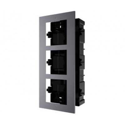 Врізна монтажна рамка на 3 модулі Hikvision DS-KD-ACF3/Plastic