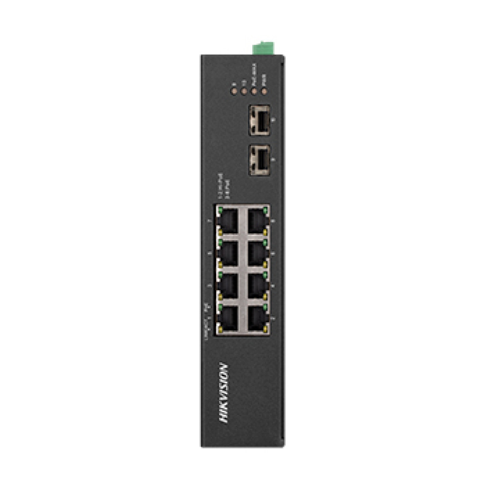 8-Портовый неуправляемый POE коммутатор Hikvision DS-3T0510HP-E/HS