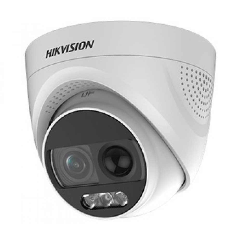 2 МП ColorVu Turbo HD з PIR та сиреною Hikvision DS-2CE72DFT-PIRXOF (2.8мм)