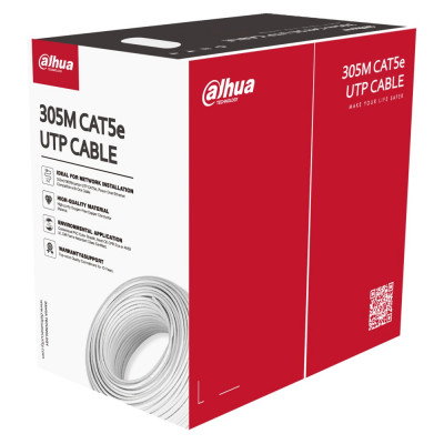 Кабель внутренний UTP CAT5e 305 м (0.5 мм) Dahua DH-PFM920I-5EU-U