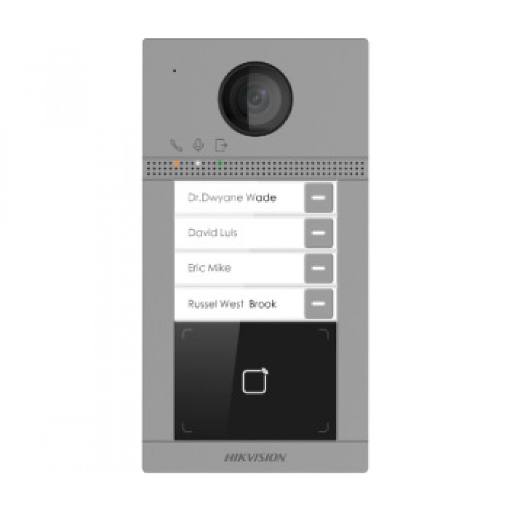 2Мп IP вызывная панель с Wi-Fi Hikvision DS-KV8413-WME1(B)/Surface/Flush