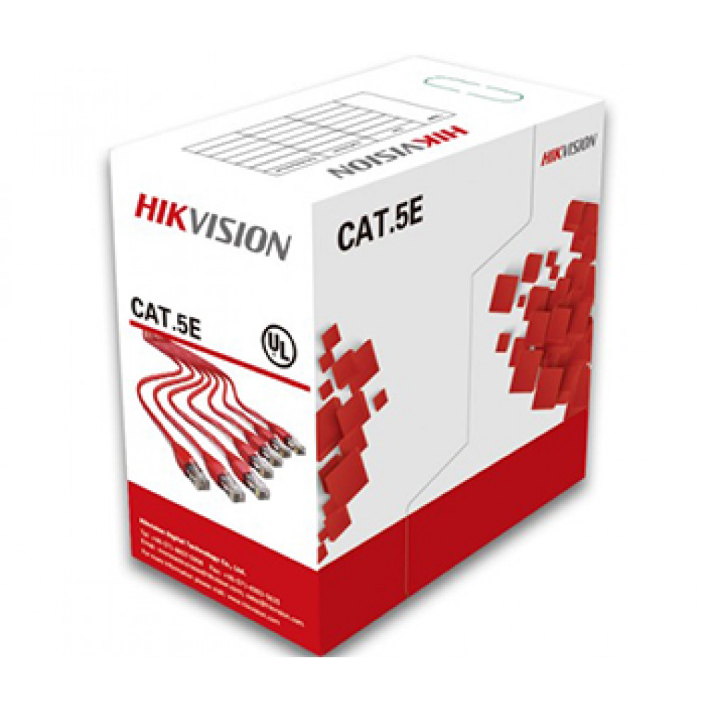 Кабель витая пара (для внутренней прокладки) 24AWG UTP CAT 5E Hikvision DS-1LN5E-S