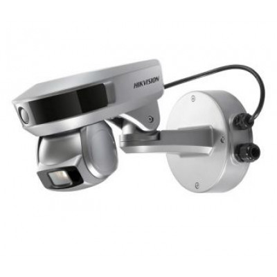 2Мп камера дальнего просмотра + 2Мп PTZ-камера слежения, 10х Hikvision iDS-2PT9122IX-D/S (5-50мм)