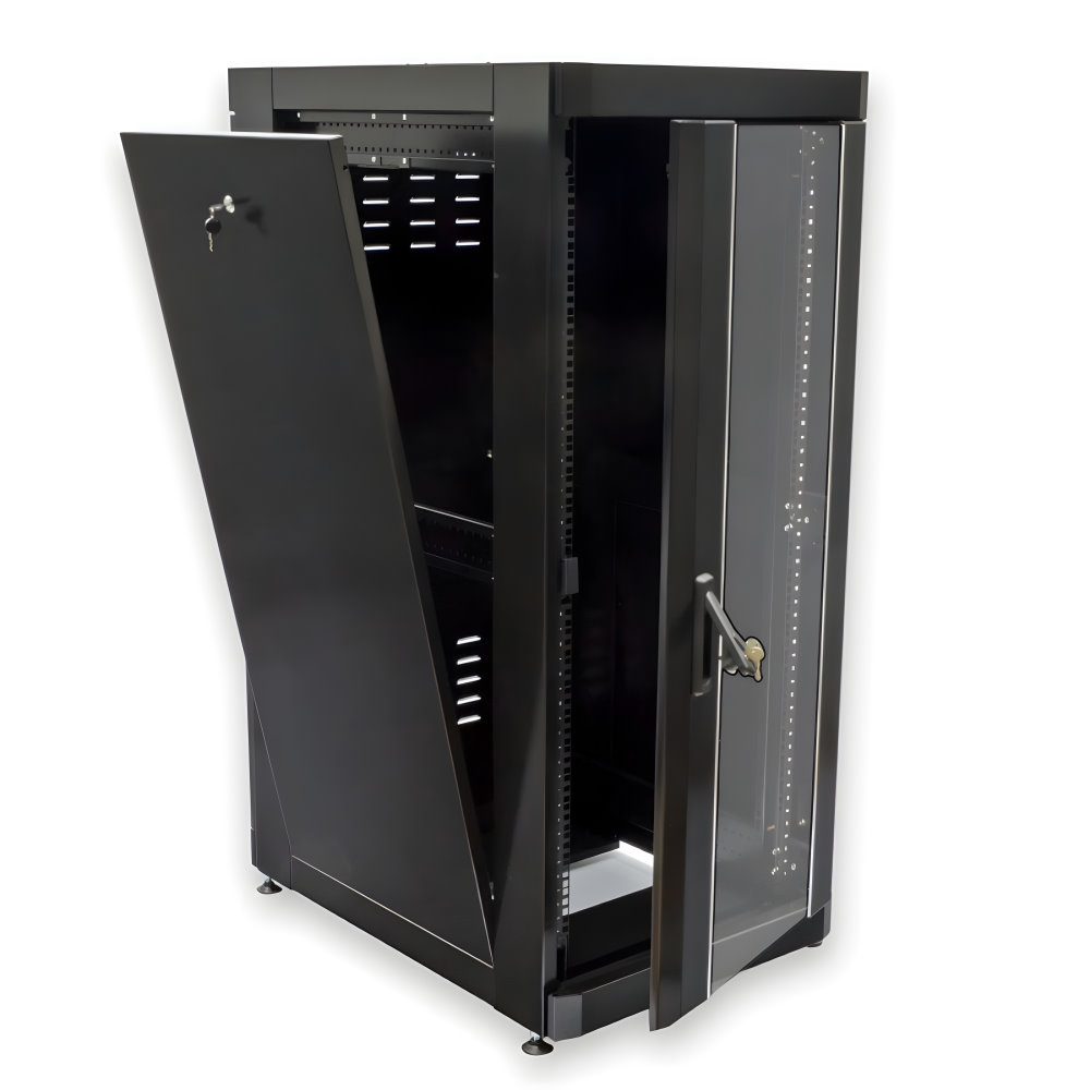 Шкаф напольный CMS 18U, 610x865, UA-MGSE1868MB, черный