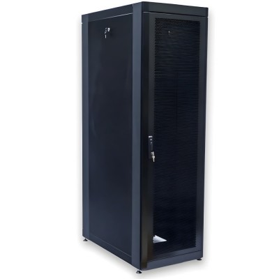 Шкаф напольный CMS 42U, 610x1055, UA-MGSE42610MPB, усил., перф, черный
