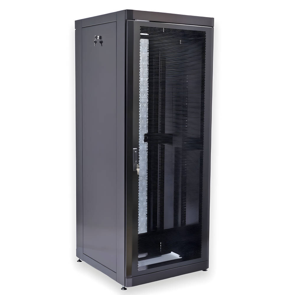 Шкаф напольный CMS 42U, 800x865, UA-MGSE4288PB, усил., перф, черный