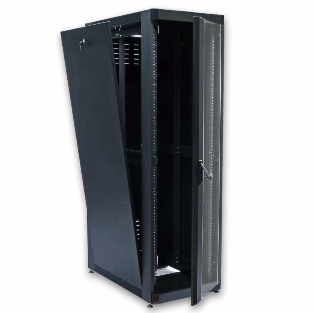Шкаф напольный CMS 45U, 610x865, UA-MGSE4568MB, усил., черный