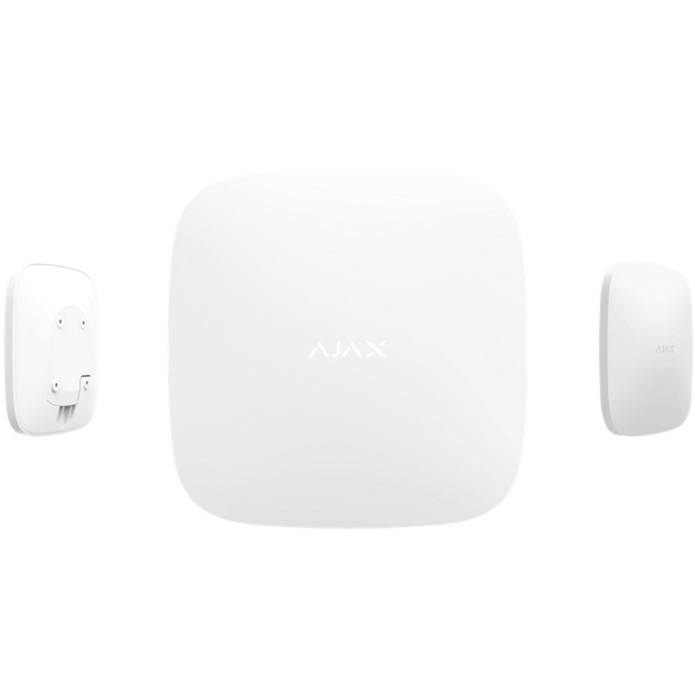 Інтелектуальна централь Ajax Hub Plus white (Ethernet, Wi-Fi, 3G, 2xSIM)