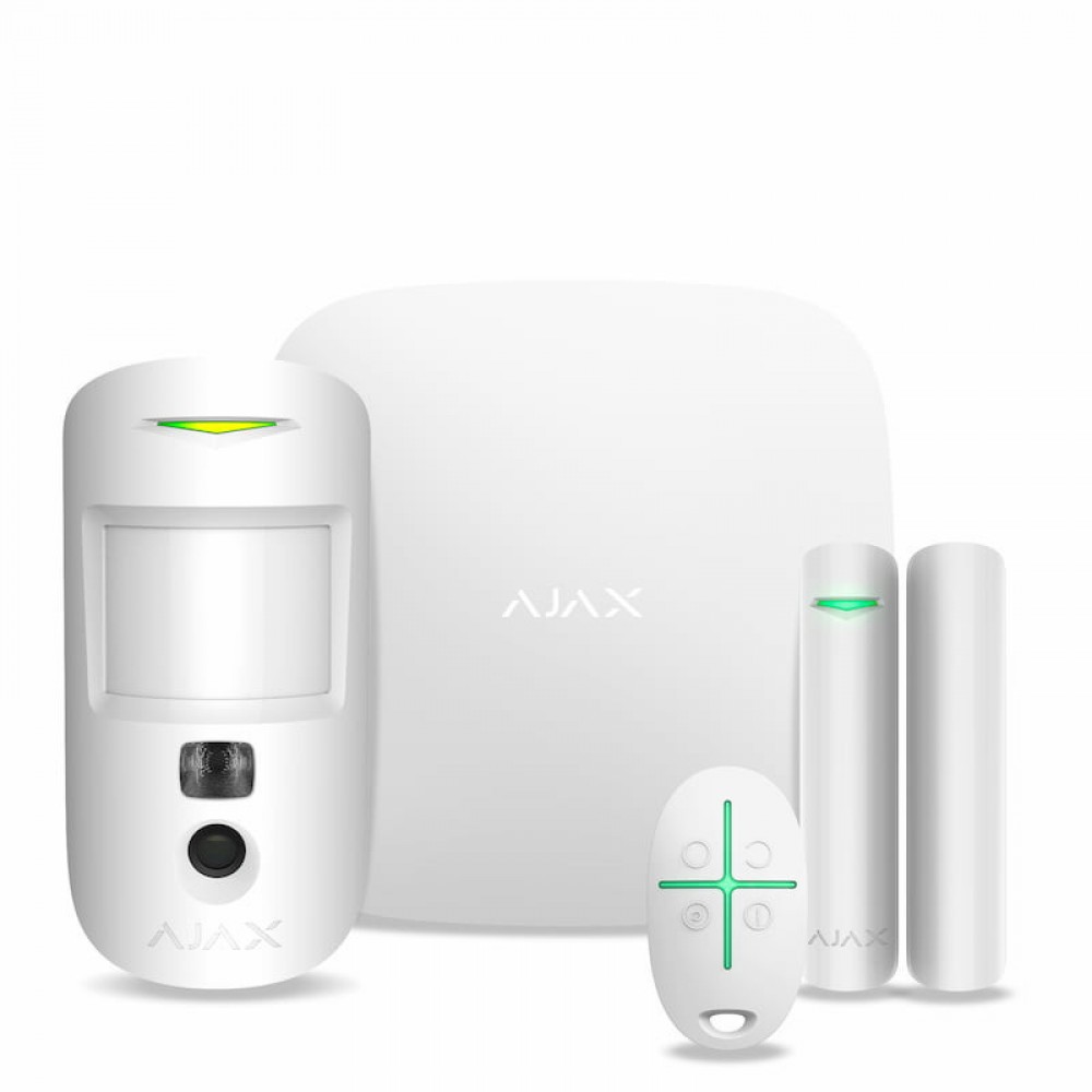 Комплект сигналізації Ajax StarterKit Cam Plus, білий