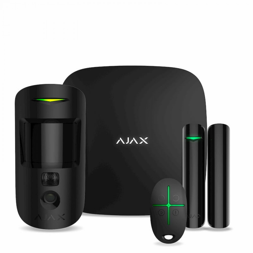 Комплект сигнализации Ajax StarterKit Cam Plus, черный