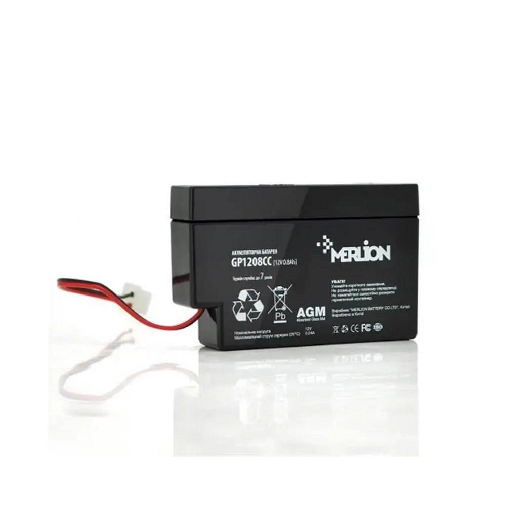 Акумуляторна батарея Merlion 12V 0.8AH (GP1208CC) AGM