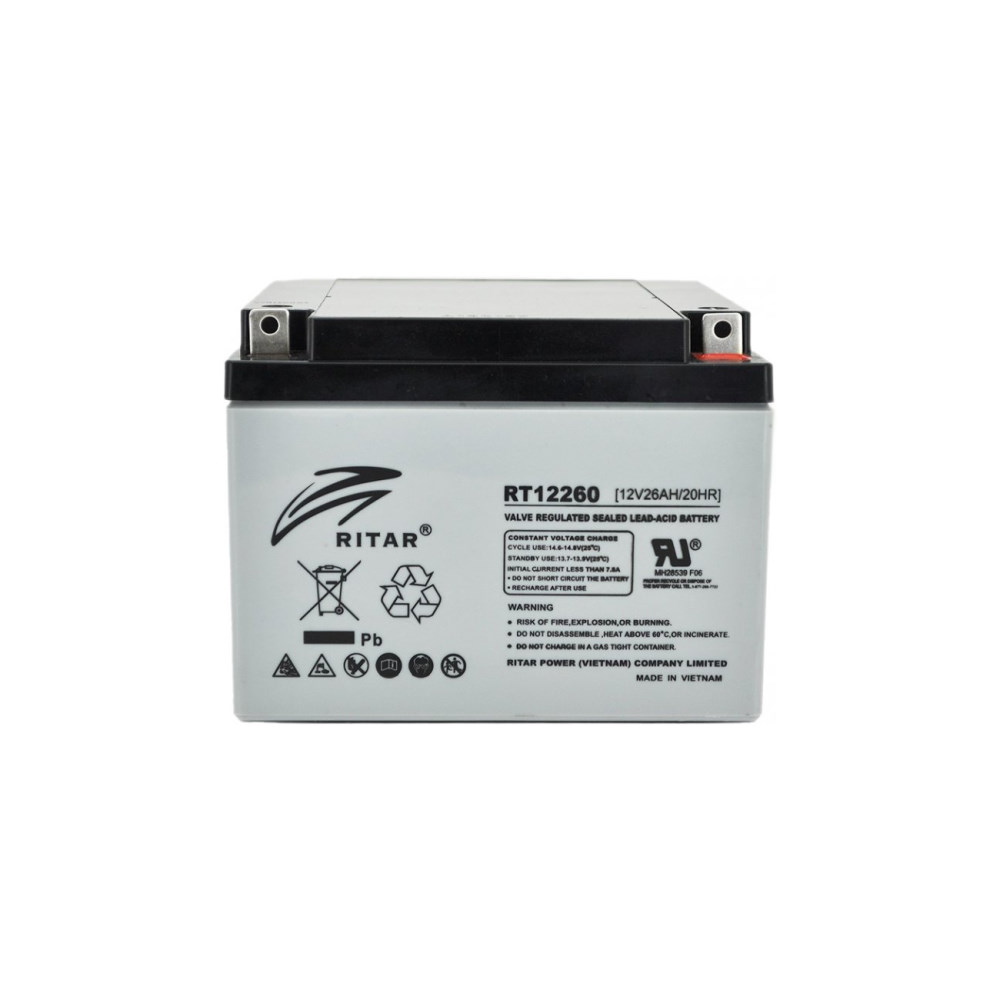 Аккумуляторная батарея Ritar 12V 26.0AH (RT12260) AGM