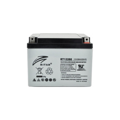 Аккумуляторная батарея Ritar 12V 26.0AH (RT12260) AGM