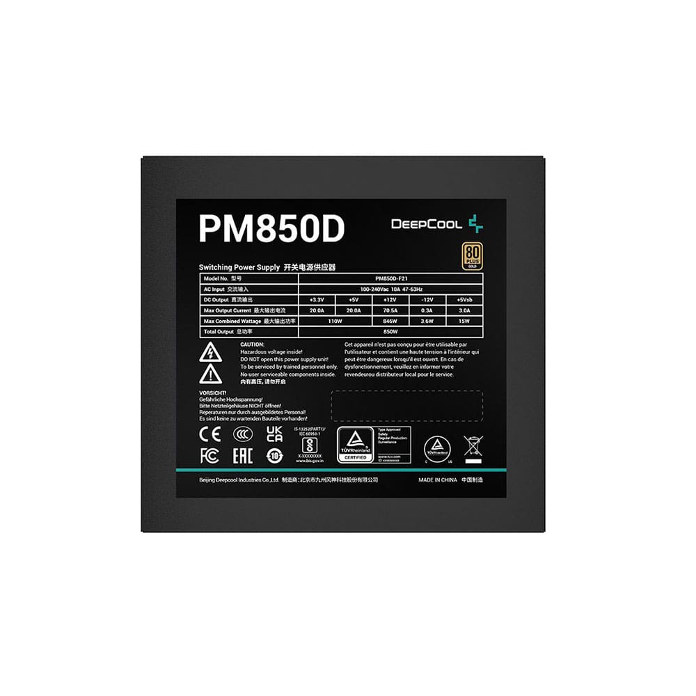 Блок живлення DeepCool PM850D (R-PM850D-FA0B-EU) 850W