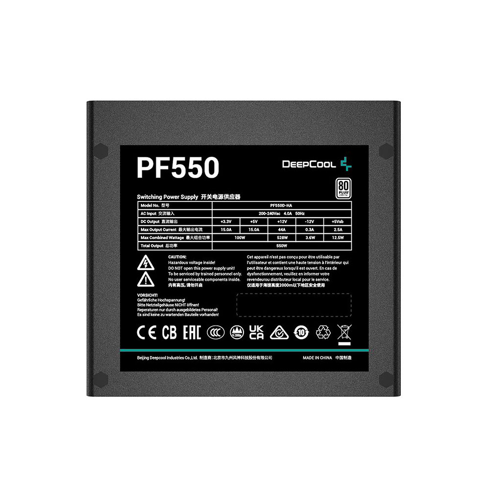 Блок питания DeepCool PF550 (R-PF550D-HA0B-EU) 550W