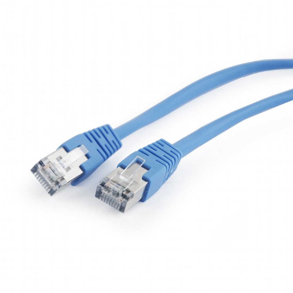 Патч-корд Cablexpert FTP (PP22-0.5M/B) литий, Cat.5e, 50u, CCA, 0.5м, синій