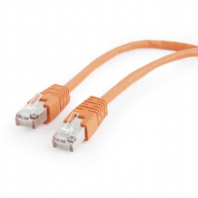 Патч-корд Cablexpert FTP (PP22-1M/O) литий, Cat.5e, 50u, CCA, 1м, оранжевый