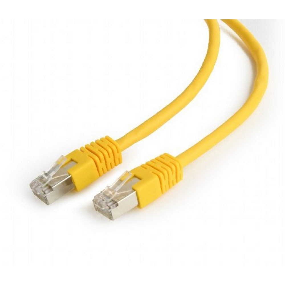Патч-корд Cablexpert FTP (PP6-0.25M/Y) литий, Cat.6, 50u, CCA, 0.25м, жовтий