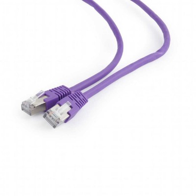 Патч-корд Cablexpert FTP (PP6-0.5M/V) литой, Cat.6, 50u, CCA, 0.5м, фиолетовый