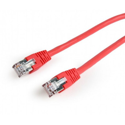 Патч-корд Cablexpert FTP (PP6-3M/R) литий, Cat.6, 50u, CCA, 3м, червоний